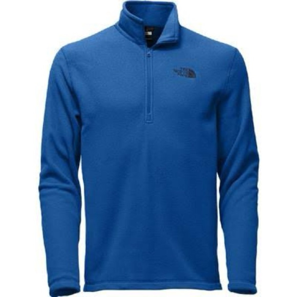 The North Face Pullover Fleece Quarter Zip, Men's Size S, Turkish Sea Blue